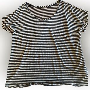 Maurices Blue and Grey Striped T-Shirt